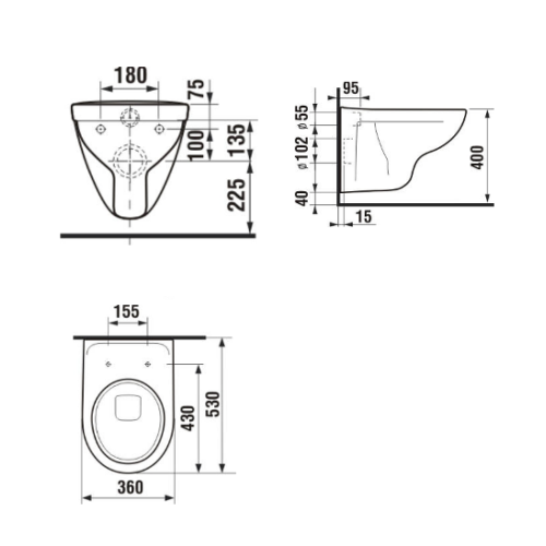 Комплект інсталяції Jika 39565 + унітаз Jika Lyra 2338.0 + кришка 9338.5 Комплект інсталяції Jika 39565 + унітаз Jika Lyra 2338.0 + кришка 9338.5