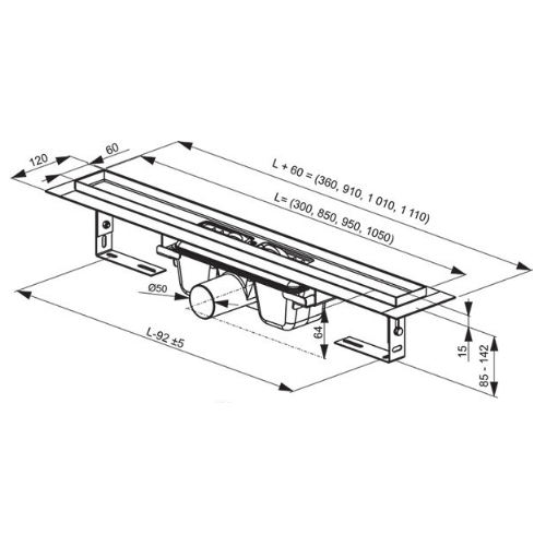 Душовий канал OZ Ravak Chrome Душовий канал OZ Ravak Chrome