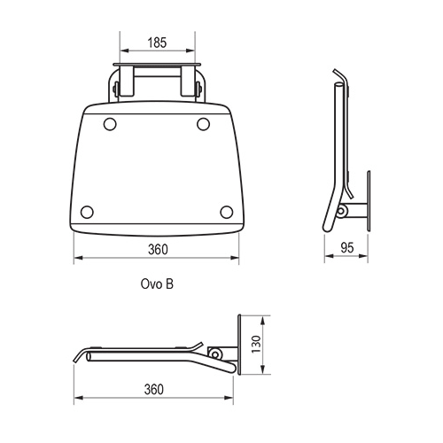 Сиденье для душа Ravak Ovo B Сиденье для душа Ravak Ovo B