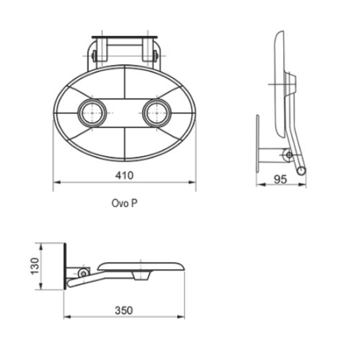 Сидіння для душу Ravak Ovo P Сидіння для душу Ravak Ovo P