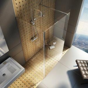 Душевая кабина Walk-In 110/80 Corner Рама: хром, стекло - каленое прозрачное