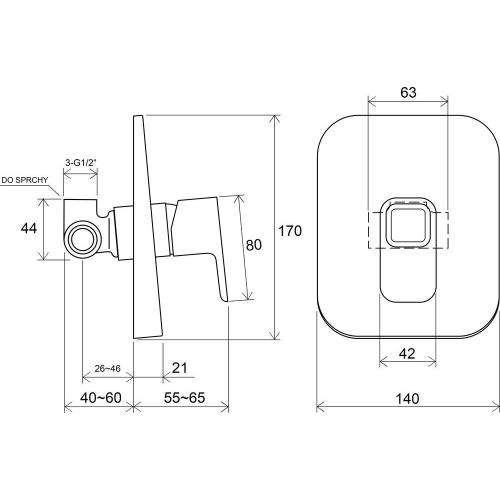 Змішувач прихованого монтажу без перемикача Ravak 10° TD 062.00 Змішувач прихованого монтажу без перемикача Ravak 10° TD 062.00