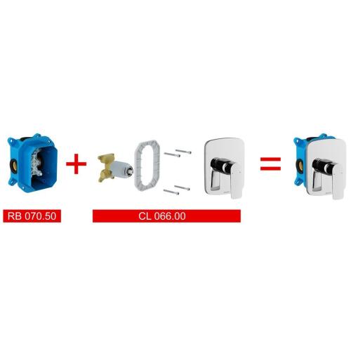 Смеситель скрытого монтажа без переключателя Ravak Classic CL 066.00 с R-box