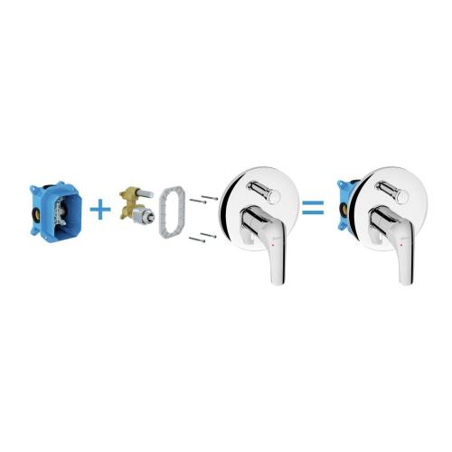 Смеситель скрытого монтажа Ravak Rosa RS 065.00 с переключателем для R-box