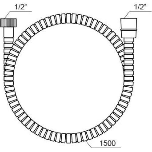 Душовий шланг Ravak 911.00 метал Душовий шланг Ravak 911.00 метал