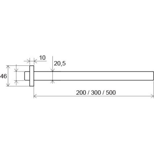 Кронштейн верхній для верхнього душу Ravak 704.00 30 см Кронштейн верхній для верхнього душу Ravak 704.00 30 см