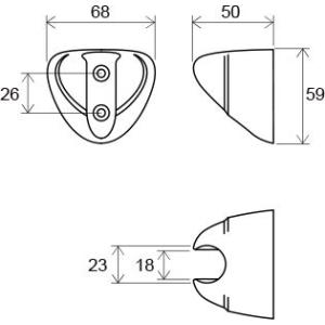 Пластиковый держатель для душа Ravak 610.00