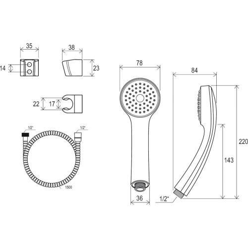 Набір для ванни Ravak 901.00 Набір для ванни Ravak 901.00