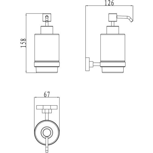 Дозатор для рідкого мила Ravak Chrome CR 231.00