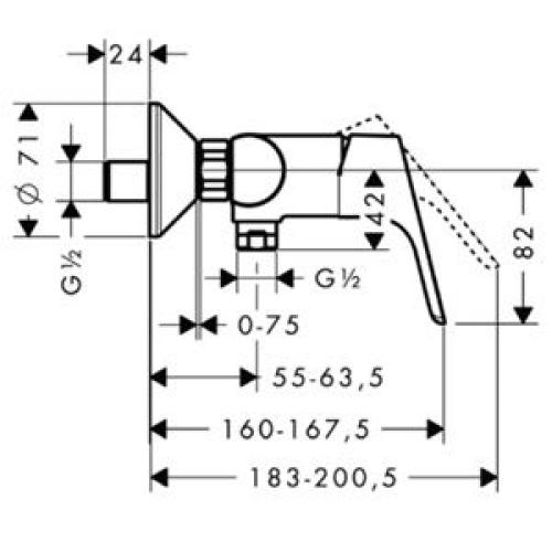 Hansgrohe Focus E2 Змішувач для душу 31960000