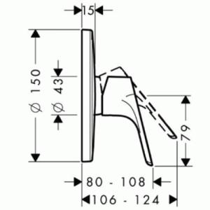 Hansgrohe Focus E2 Змішувач для душу прихованого монтажу 31965000