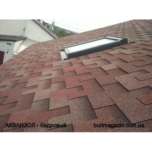 Битумная черепица Акваизол Акцент Кедровый