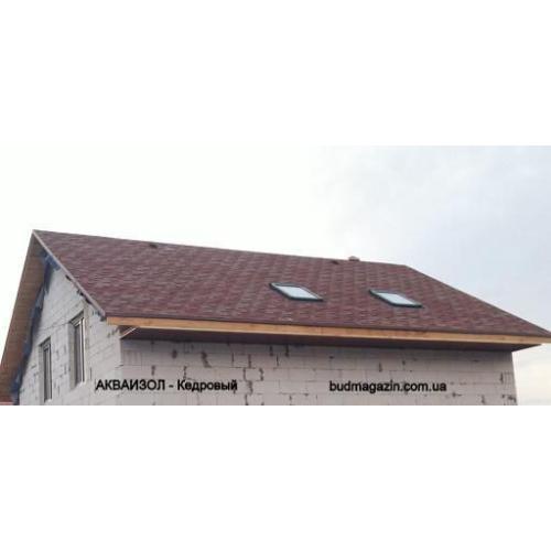 Битумная черепица Акваизол Акцент Кедровый