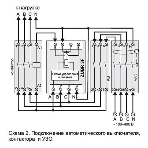 Трехфазное реле напряжения ZUBR 3F