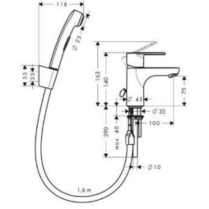 Hansgrohe Talis E2 Набор для биде 31165000