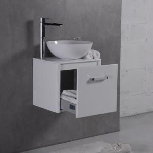 Шкафчик навесной Fancy Marble модель Fiji 50 с раковиной Mona