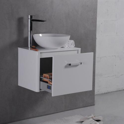 Шафка навісна Fancy Marble модель Fiji 60 з раковиною Mona Шафка навісна Fancy Marble модель Fiji 60 з раковиною Mona