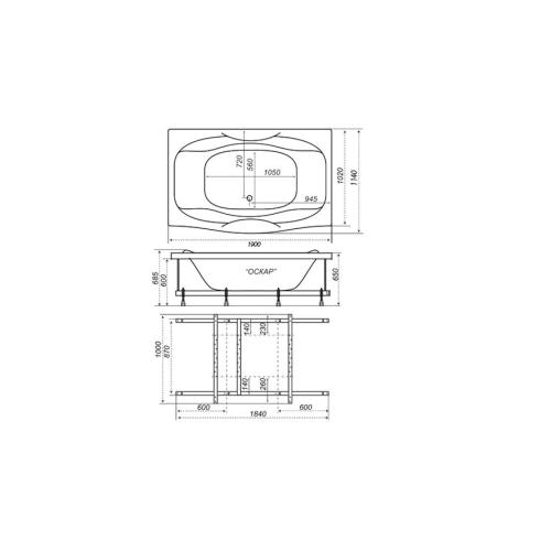 Акриловая ванна Тритон Оскар 189 (сифон в подарок) Акриловая ванна Тритон Оскар 189 (сифон в подарок)