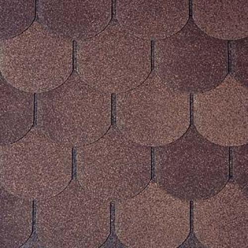 Tegola Битумная черепица Nordland Antik (Коричневая с отливом)