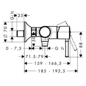 Hansgrohe Talis Classic Смеситель для душа 14161000