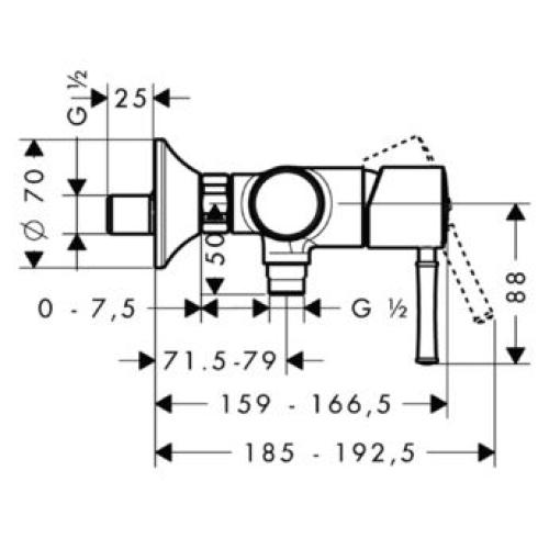 Hansgrohe Talis Classic Смеситель для душа 14161000