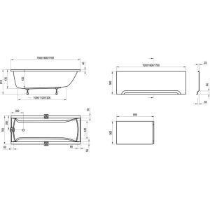 Акрилова ванна Ravak Classic 140x70 Акрилова ванна Ravak Classic 140x70