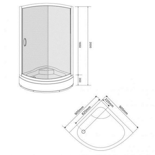 Душова кабіна EGER CSARDAS 90х90 599-512 Душова кабіна EGER CSARDAS 90х90 599-512