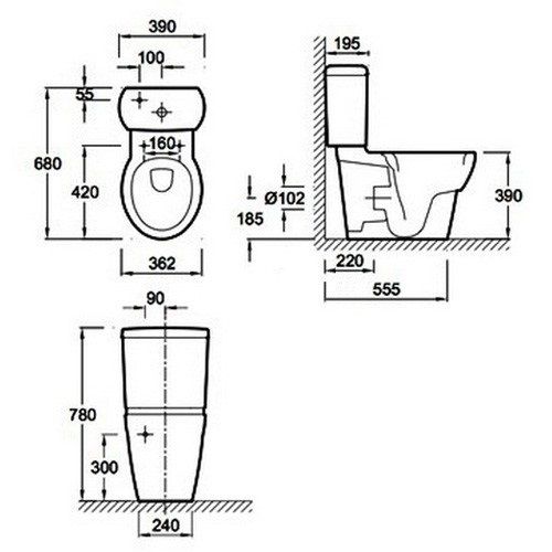 Унітаз Jacob Delafon OVE 19974W-00