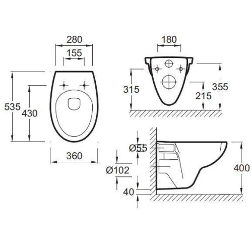 Унітаз Jacob Delafon PATIO Е 4187-00