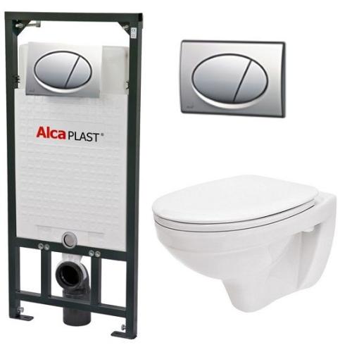 Комплект инсталяции AlcaPlast + унитаз Cersanit Delfi