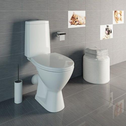 Унітаз-компакт Cersanit ARKTIK 011+кришка поліпропілен Унітаз-компакт Cersanit ARKTIK 011+кришка поліпропілен