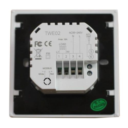 Терморегулятор программируемый Castle с функцией Wi-Fi TWE02 (Черный) Терморегулятор программируемый Castle с функцией Wi-Fi TWE02 (Черный)