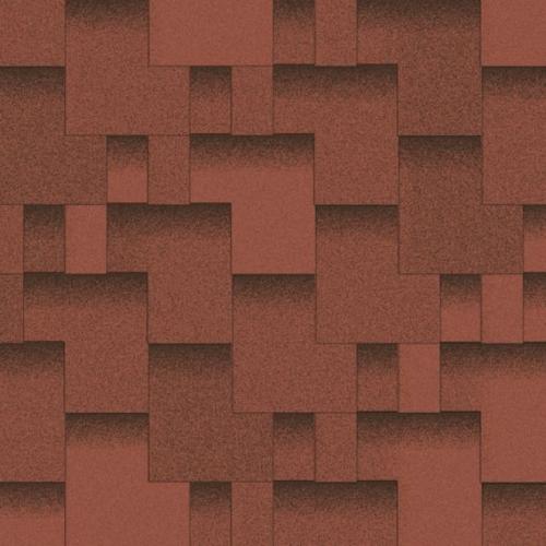 Бітумна черепиця Акваізол Акцент Стиглий Гранат Престиж