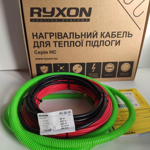 Ryxon Нагревательный двухжильный тонкий кабель в комплекте 20 HC - 1200 Вт (60 м) Ryxon Нагревательный двухжильный тонкий кабель в комплекте 20 HC - 1200 Вт (60 м)
