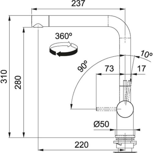 Змішувач для кухні FRANKE Active Plus Super Metallic Змішувач для кухні FRANKE Active Plus Super Metallic