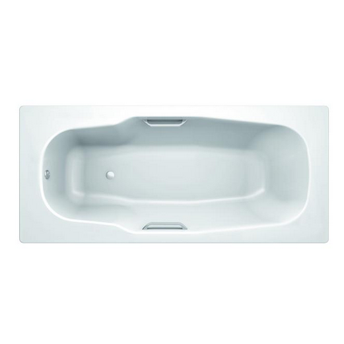 Ванна стальная Koller Pool Atlantica 180х80 с отверстиями для ручек, покрытием anti-slip B80J8I00E