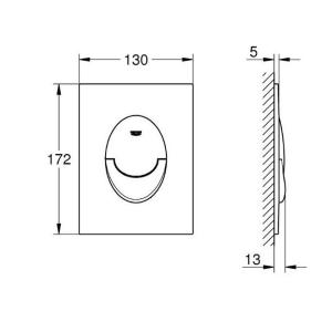 Grohe Skate Air клавиша смыва (цвет-хром)