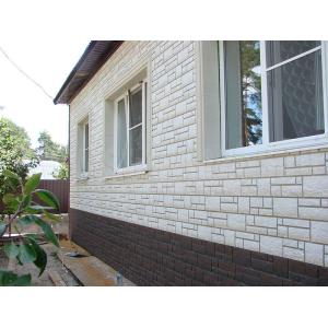 Цокольний сайдинг Docke Burg Weibburg (білий камінь)