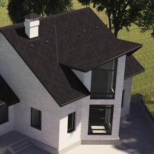 Битумная черепица Акваизол Акцент Коричневая ЭКО Битумная черепица Акваизол Акцент Коричневая ЭКО