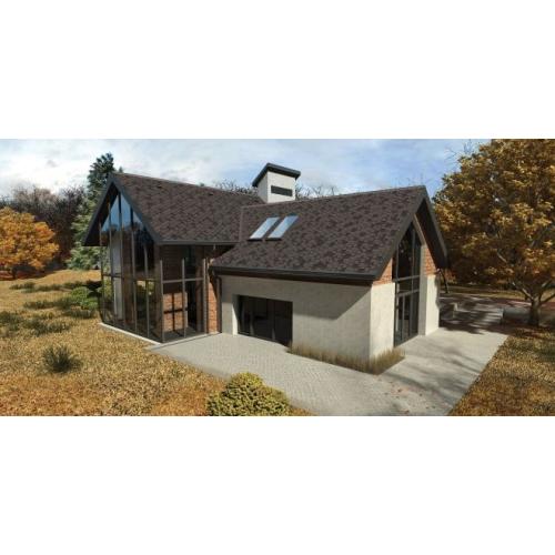 Бітумна черепиця Акваізол Акцент Графіт