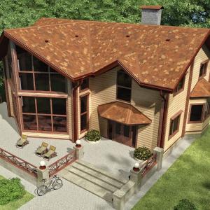 Бітумна черепиця Акцент Акваізол Віскі Бітумна черепиця Акцент Акваізол Віскі