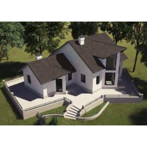 Бітумна черепиця Акваізол Мозайка Брауні