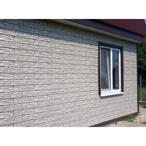 Сайдинг вініловий Пласт Stone House Сланець Світло-Сірий Сайдинг вініловий Пласт Stone House Сланець Світло-Сірий