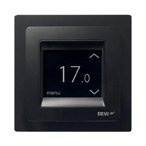 Терморегулятор программируемый Devireg Touch Black Сенсорный