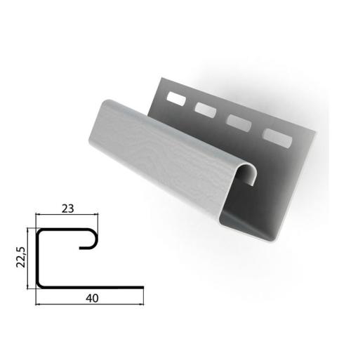 Айдахо J-планка для софіту (Коричневий) Айдахо J-планка для софіту (Коричневий)