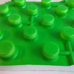 Подложка для теплого водяного пола с фиксаторами (бобышками)