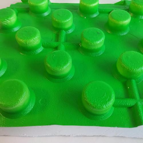 Подложка для теплого водяного пола с фиксаторами (бобышками)