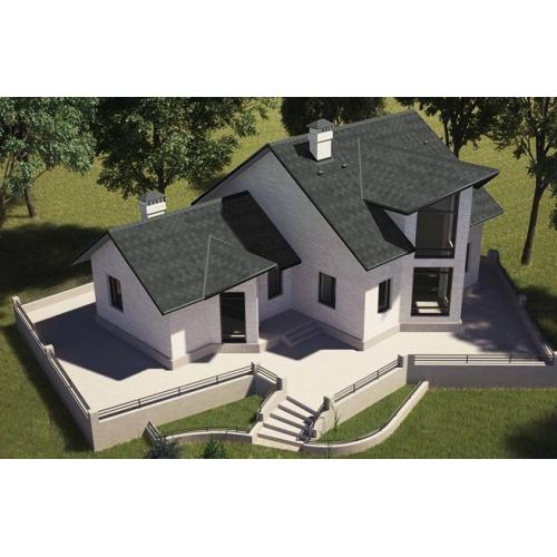 Битумная черепица Акваизол Мозайка Морион