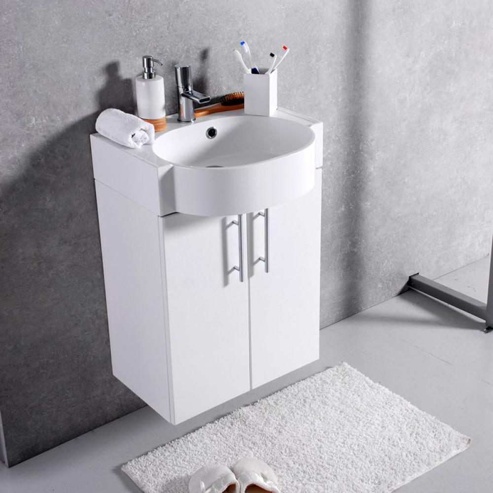 Шкафчик навесной Fancy Marble модель Ibiza 50 с раковиной Comfort 512 C