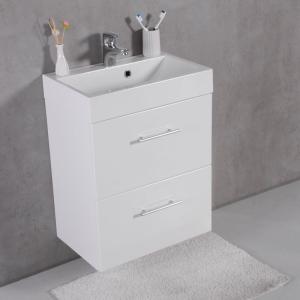 Шкафчик навесной Fancy Marble  модель  Crete 55 с раковиной ИМ-550